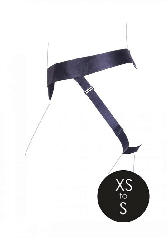 Черные трусики-джоки для страпона с вибропулей - размер XS-S - фото 6