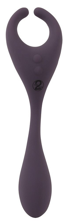 Фиолетовый универсальный вибратор Remote Controlled Couples Vibrator - силикон