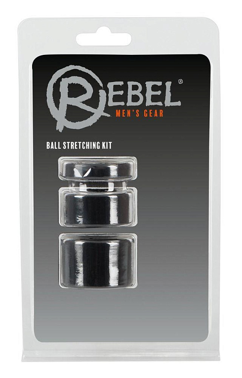 Набор из 3 колец для утяжки мошонки Rebel Ball Stretching Kit - фото 5