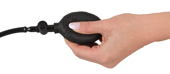 Черный анальный вибростимулятор с расширением Fanny Hills Butt Plug - фото 5