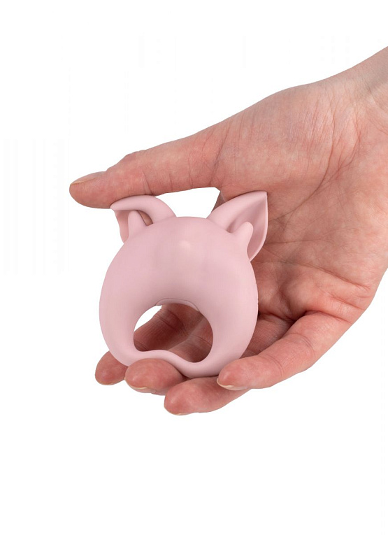 Нежно-розовое перезаряжаемое эрекционное кольцо Kitten Kiki Lola toys