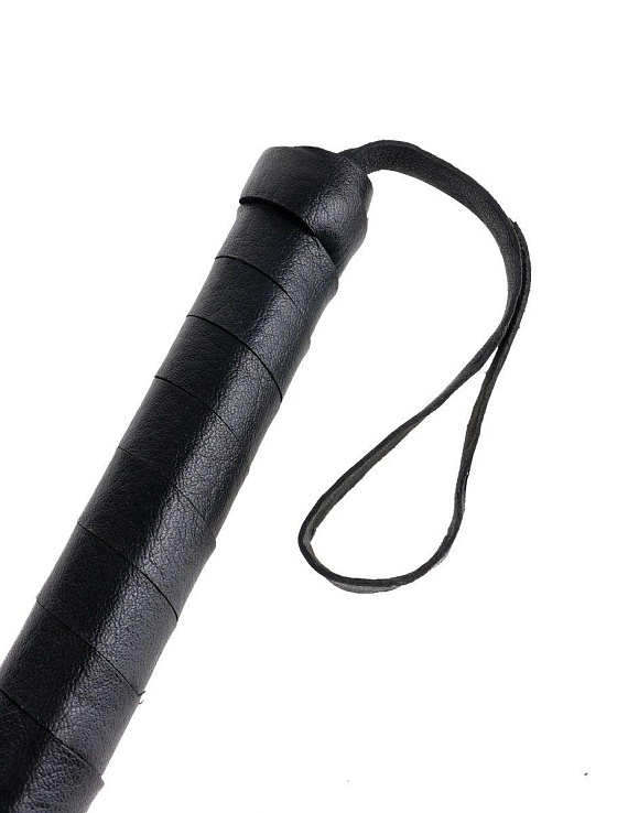 Чёрная кожаная плетка Cat-O-Nine Tails - 63,5 см. Pipedream