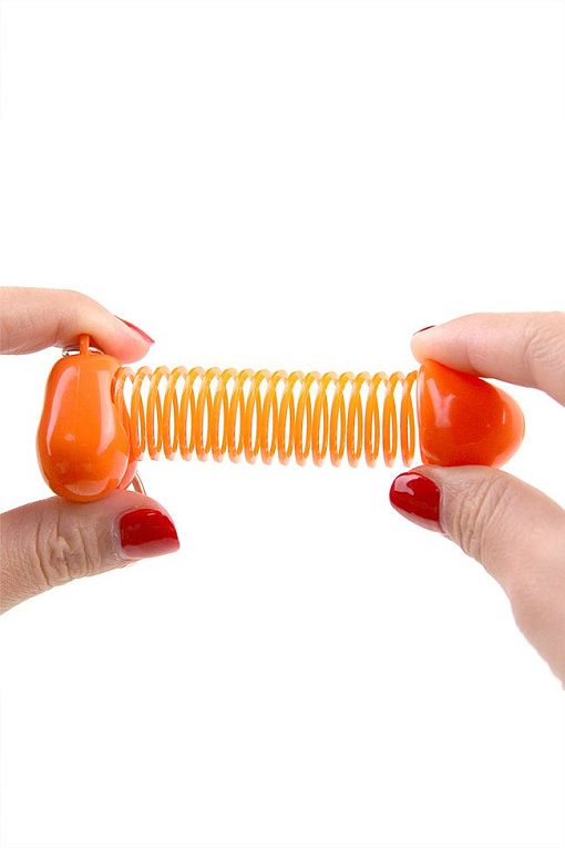Оранжевый брелок для ключей в форме пениса Romfun