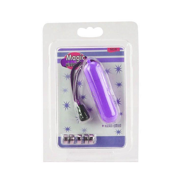 Фиолетовая вибропулька со шнурком - анодированный пластик (ABS)