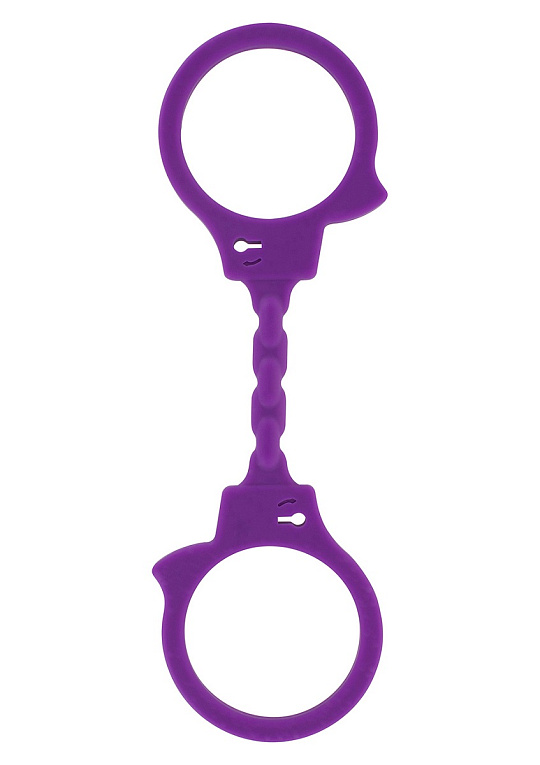 Фиолетовые эластичные наручники STRETCHY FUN CUFFS