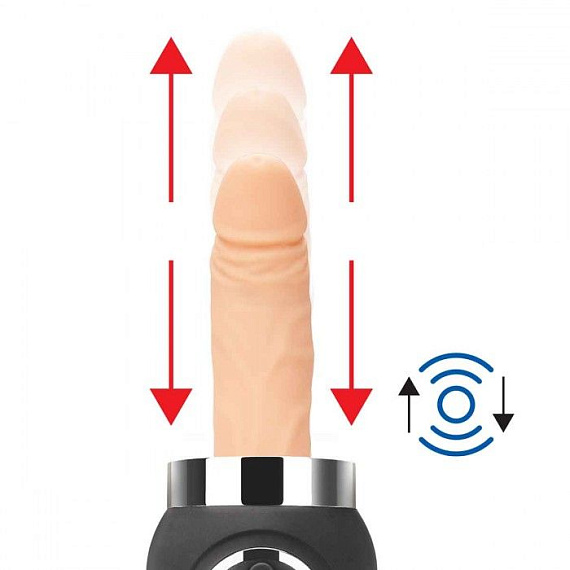 Портативная секс-машина Thrusting Compact Sex Machine c 2 насадками - фото 5
