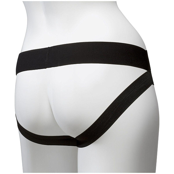 Трусики с плугом Vac-U-Lock Panty Harness with Plug Dual Strap - L/XL - хлопок
