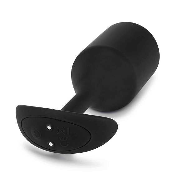 Черная вибропробка для ношения Vibrating Snug Plug 5 - 16,5 см. от Intimcat