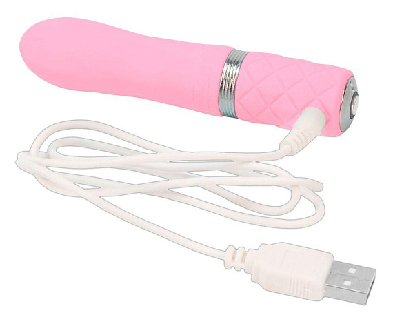 Розовый мини-вибратор Flirty - 11 см. - силикон