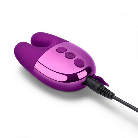 Фиолетовый вибратор с ушками Le Wand Double Vibe - силикон