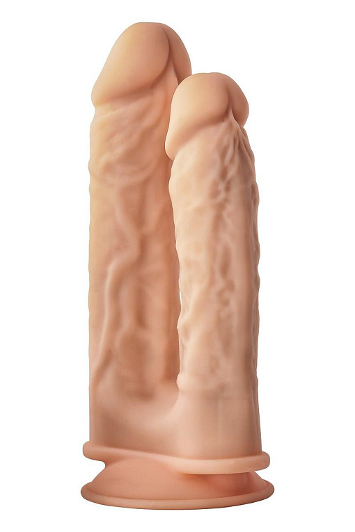Телесный анально-вагинальный фаллоимитатор Double Penetrator - 19,5 см. - фото 5