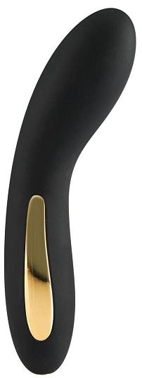 Черный вибромассажёр Luminate Vibrator - 17 см.